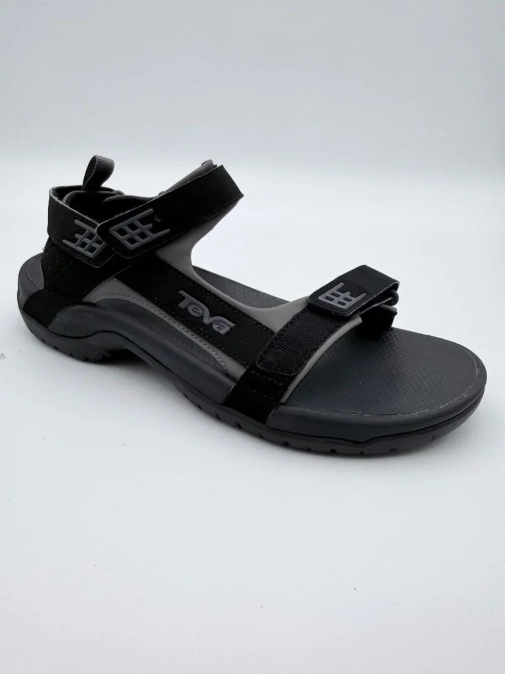 Teva Mens Adjustable Black Sandals Size 11 Lightweight Outdoor Water-Resistant